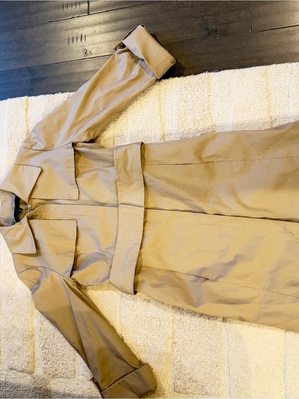 Kenneth Cole New York Beige Coat with Black Label